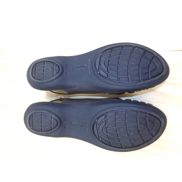 Crocs Isabella Huarache Jelly Sandals Womens Black Size 9 Slip On 202463 - Picture 7 of 8